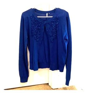 Blue cardigan